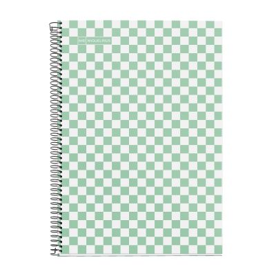 Kaustik 215x309mm 4x4 ruut spiraal 80l CHAMBER GREEN Miquelrius