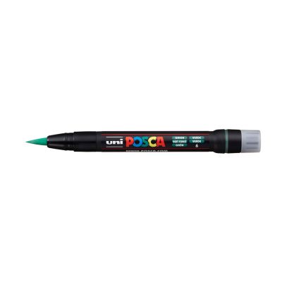 Marker Uni Posca PCF-350 green, brush 1-10 mm