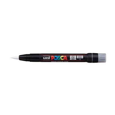 Marker Uni Posca PCF-350 white, brush 1-10 mm