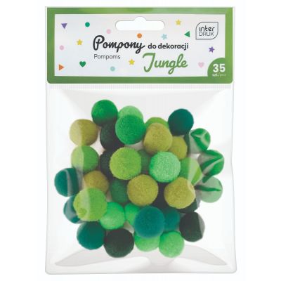 Karvapallid Jungle 35tk assortii Interdruk