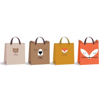 Gift bag BEBE 25x21.5x13.5 assortment Interdruk