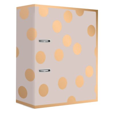 Register A4 75mm Satin Gold Dots Interdruk