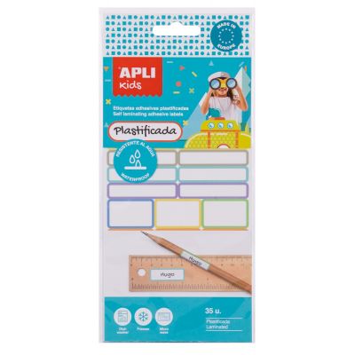 Laminated adhesive labels 35 pcs, Apli