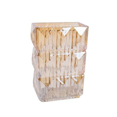 Vaas AVRIL kandiline, 85665, 13x8x K-19cm/ kuldne klaas