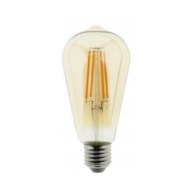 Lamp LED Blaupunkt E27 ST64 Amber Filament A60 806lm 2300K