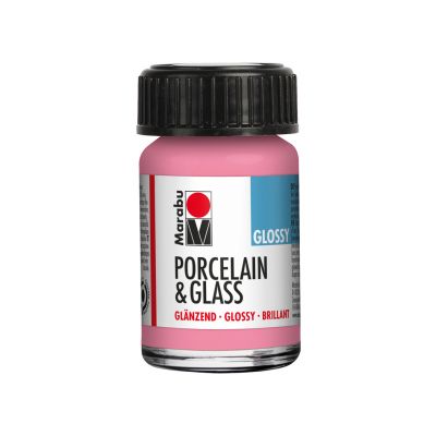 Portselani-ja klaasivärv Marabu Glossy 15ml 133 rose pink