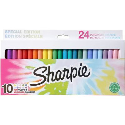 Sharpie Permanent Marker Fine Special Edition Assorted Colors 24