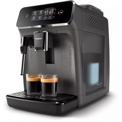 Espressomasin Philips EP2224/10 Kašmiirhall, 2 kohvijooki, klassikaline piimavahustaja, veepaak 1.8L