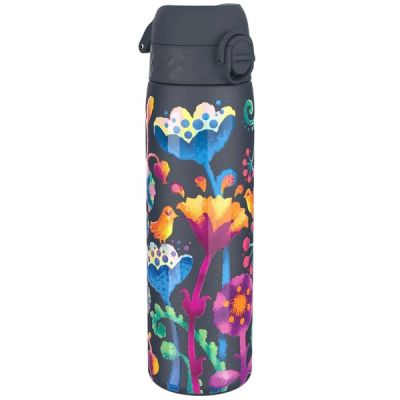 Stainless steel thermos bottle Ion8, 500ml / 17oz, Ash Navy Floral