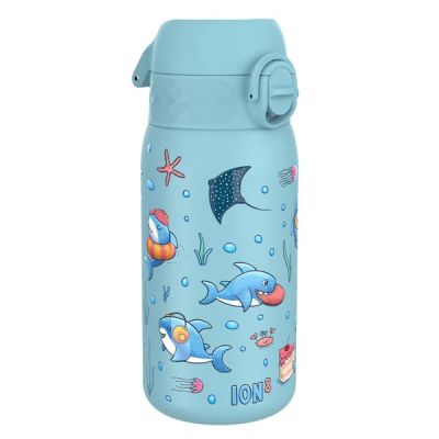 Roostevabast terasest veepudel Ion8, 400ml / 13oz, Alaskan Blue Sharks