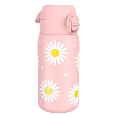 Roostevabast terasest veepudel Ion8, 400ml / 13oz, Rose Quartz Daisies