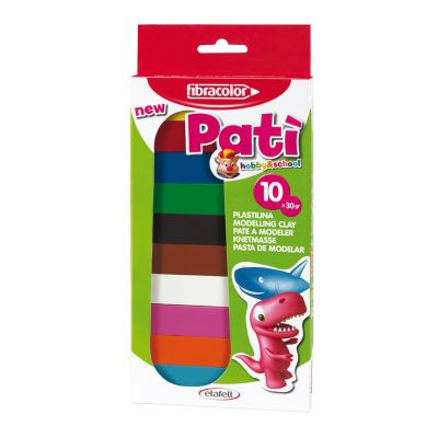 Plastiliin Fibracolor 10 värvi x 30g