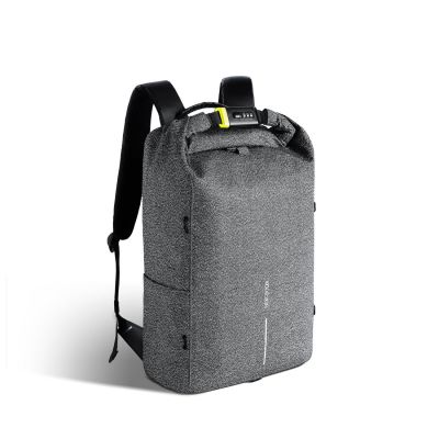 Sülearvuti seljakott Bobby Urban anti-theft cut-proof backpack, grey/hall, lõikekindel materjal, 27L, fits 15.6"/12.9"tablet