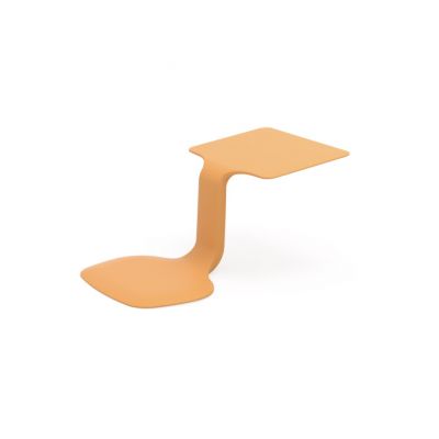 Portable computer stand with seat Z-chair, orange