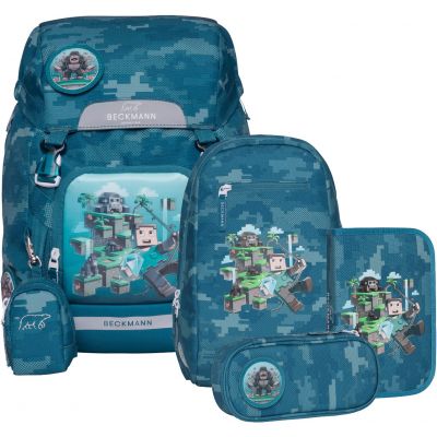 Backpack Beckmann Classic 6 pcs Set Jungle Game for height 116-140cm, volume 22l, bag weight 940g