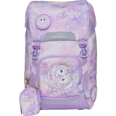 Backpack Beckmann Classic Maxi Unicorn Princess Purple for height 122-150cm, volume 28l, weight 1000g