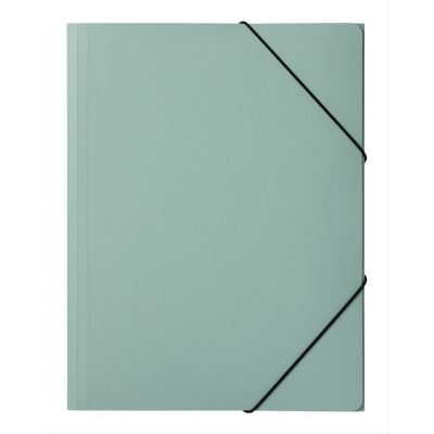 Elasticated File A4, 3 flaps, recycled PP, pastel mint green, Pagna