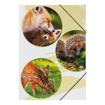 Elasticated File A3 Native, 3 flaps, PP, Pagna