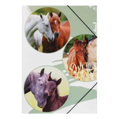 Elasticated File A3 Lovely, 3 flaps, PP, Pagna