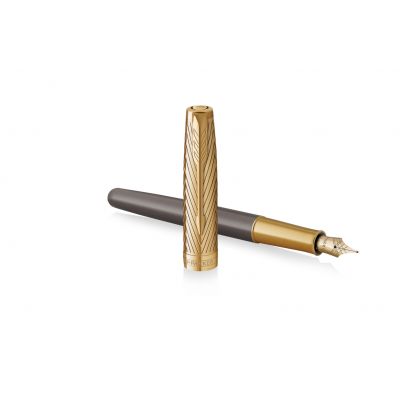 Fountain pen Parker Sonnet Pioneer Gray GT, nib 18K Medium