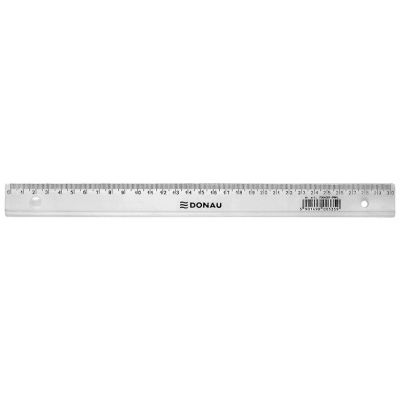 Joonlaud 30cm, läbipaistev, blister, Donau
