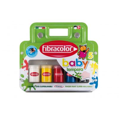 Näpuvärvid Fibracolor Baby  guašš  väikelastele 25ml x 5 värvi