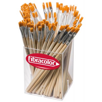 Brush synthetic Pennelli Fibracolor 100pcs, flat