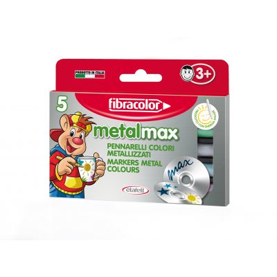 Viltpliiats Fibracolor Colorito Maxi Metal 5 värvi