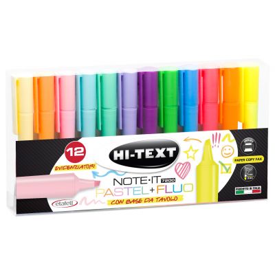 Highlighter Hi-Text NOTE-IT 1-6mm, 12 colors