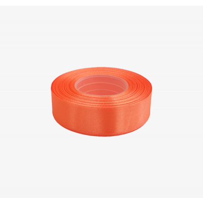 Satin ribbon 25mm x 32m, orange