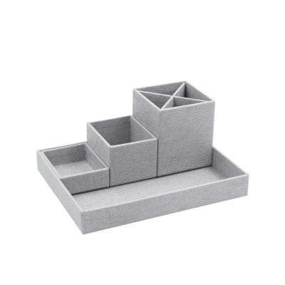 Stationery stand Lena Bigso Box, Canvas Paper Laminate Ash C62
