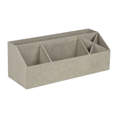 Stationery stand Elisa Bigso Box, Canvas Paper Laminate Linen C55