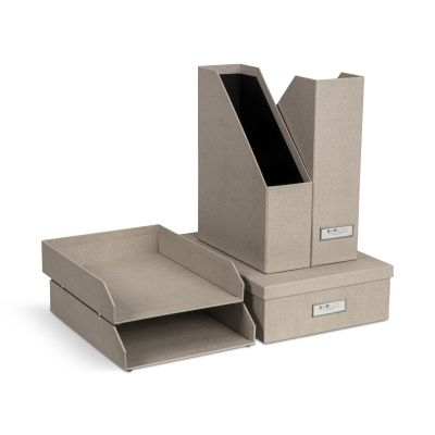 Dokumentide organiseerimise komplekt Holger Bigso Box, Canvas Paper Laminate Linen C55