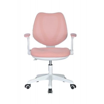 Work chair ALASKA for children, 5233 with armrests, pink upholstery/ pink fabric + light gray plastic