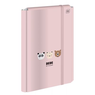 Folder with rubber A4+ wide BEBE G, cardboard, Interdruk