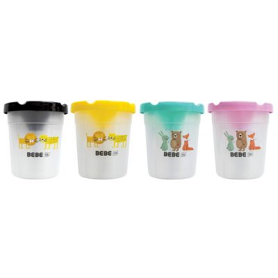 Water cup with lid 150ml for brushes, BEBE Interdruk assortment