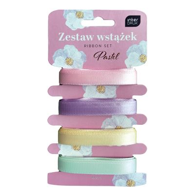 Gift ribbon set Pastel 4x2m Interdruk