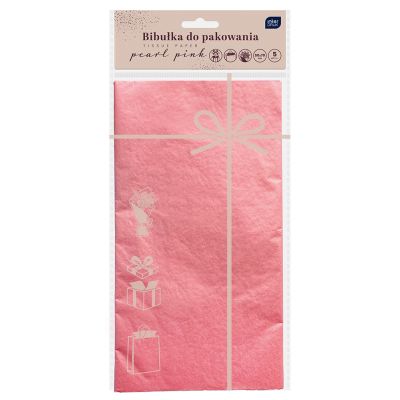 Tissue paper for wrapping gifts 50x70 cm  5pcs Pink
