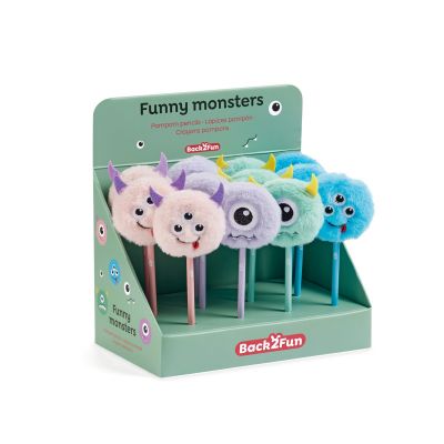 Regular pencil POMPOM MONSTER unsharpened Miquelrius