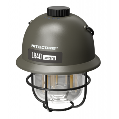 Latern LR40 Nitecore - retro disain ,100lumens, Li-ion aku 4000mAh, USB-C, SOS-funktsioon