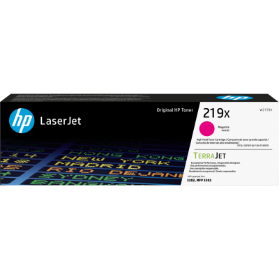 Tooner HP 219X W2193X Magenta suuremahuline 2500lk - Color LaserJet MFP 3302sdw/3302fdn/3302fdw, 3202dw/3202dn Printer
