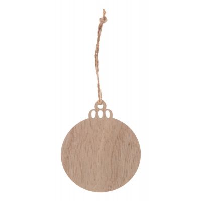 Puidust ornament / kuuseehe ROSVIK jõulukuul, nööriga
