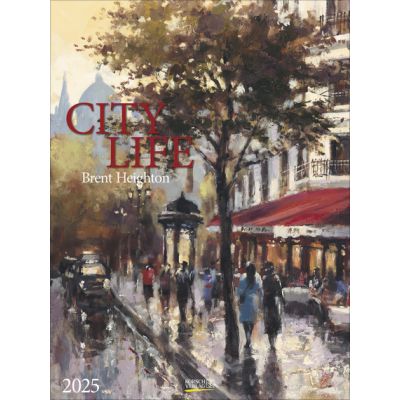 Seinakalender suur City Life - Brent Heighton 2025, 64x48cm