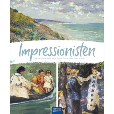 Seinakalender suur Impressionistid 2025, 55x45,5cm