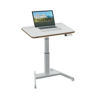 Reguleeritav elektriline laud Leitz Ergo, valge jalaraam, elektrooniline püstitõusmise meeldetuletus, USB-C, USB-A