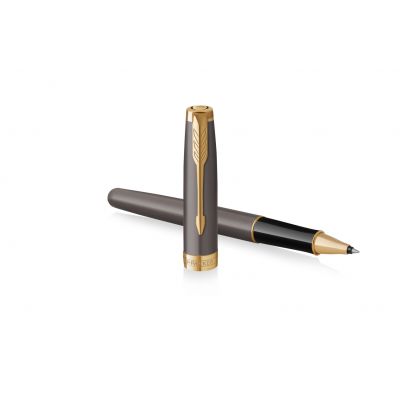 Roller ball Parker Sonnet Grey Lacquer GT Fine black