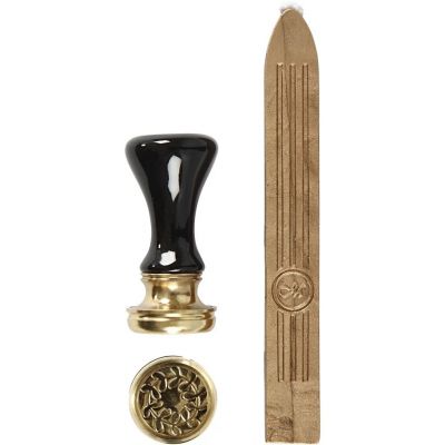 Seal and wax set, gold