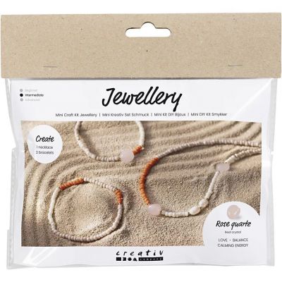 Craft kit Creativ Mini Jewelery Rose Quartz, necklace