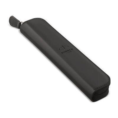 Pencil case Parker eco-leather, black