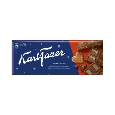 Piimašokolaad Karl Fazer piparkoogitükkidega, Winter edition 200g